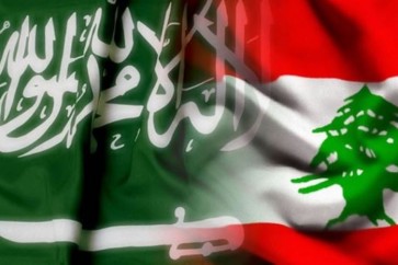 علم السعودية ولبنان