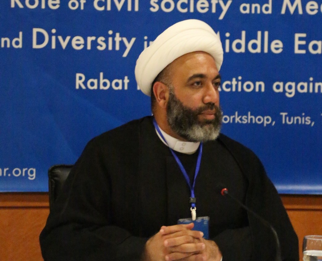 مسؤول قسم الحريّات الدينيّة في مرصد البحرين لحقوق الإنسان الشيخ ميثم السلمان