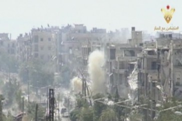 القصف  الارهابي على مدينة حلب