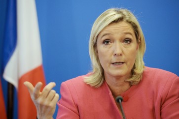 رئيسة حزب الجبهة الوطنية الفرنسية مارين لوبن