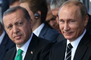 الرئيس الروسي فلاديمير بوتين والرئيس التركي رجب طيب أردوغان