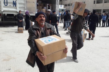 توزيع مساعدات انسانية في سوريا