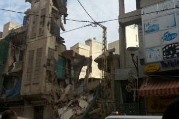 انهيار مبنى قديم في النويري في بيروت