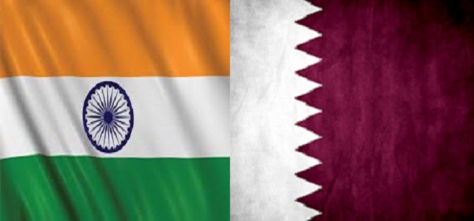 علم قطر والهند
