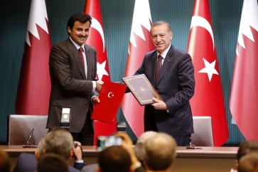 امير قطر مع الرئيس التركي