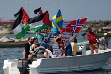 مسيرة بحرية في غزة