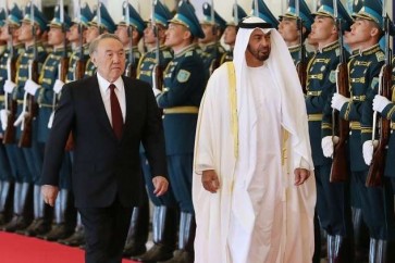 ولي عهد أبو ظبي  محمد بن زايد والرئيس الكازاخستاني نور سلطان نزارباييف