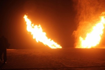 تفجير خط انابيب الغاز في سيناء
