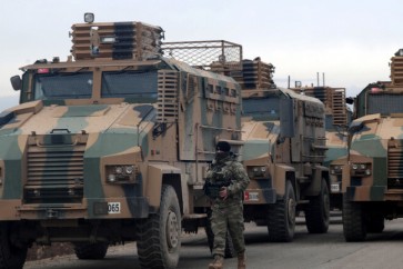 آليات عسكرية للجيش التركي قرب إدلب