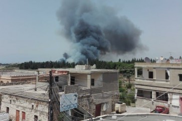 حريق في أنصارية وعناصر الدفاع المدني تعمل على إخماده