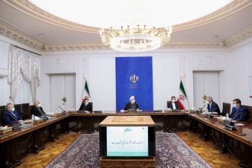الرئيس روحاني خلال جلسة لجنة التنسيق الاقتصادي التابعة للحكومة