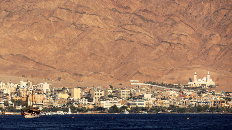 مشهد لمدينة العقبة الأردنية .