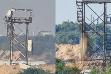 القسام تعيد ترميم المرصد الذي قصفه الاحتلال الاسرائيلي