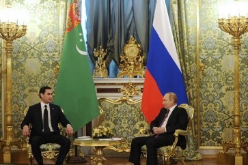 رئيسا روسيا وتركمانستان