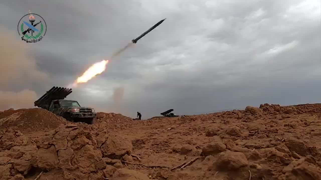 سوريا الجيش السوري بالتعاون مع القوات الروسية ينفذ مشروعاً...عملياتياً بالذخيرة الحية - snapshot 19.62