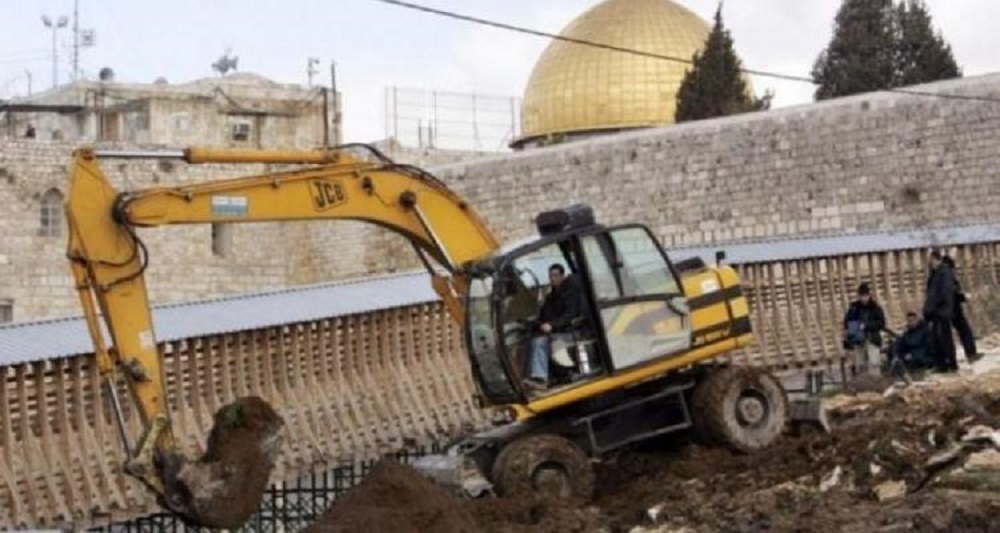 حفريات الاحتلال الصهيوني في محيط المسجد الأقصى