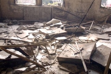 اضرار مادية كبيرة في مبنى محافظة السوبداء جراء الاعتداء عليه من قبل مجموعة تخريبية خارجة عن القانون