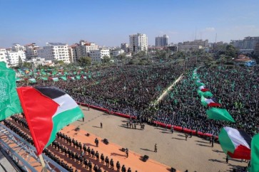 مهرجان حركة حماس في الذكرى الـ 35 لانطلاقتها في قطاع غزة