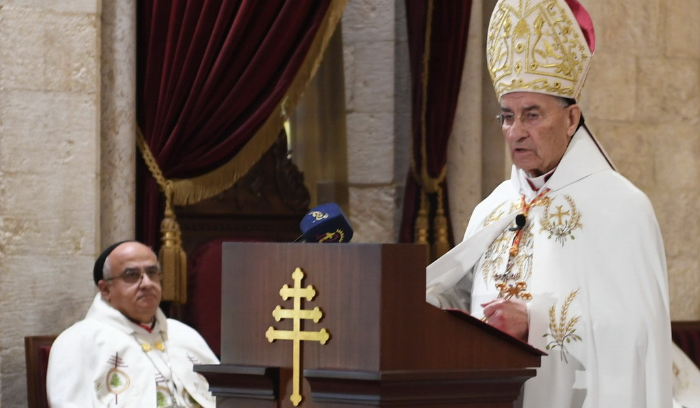 ترأس البطريرك الراعي قداس الأحد ورأس السنة في كنيسة السيدة في الصرح البطريركي في بكركي