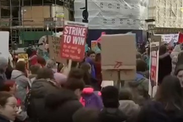 احتجاجات شعبية في بريطانيا تنديدا بسياسات الحكومة