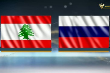 علم لبنان وروسيا
