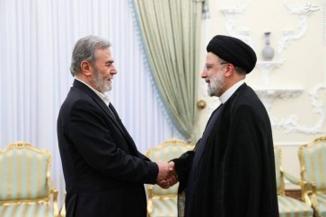 الرئيس الايراني السيد ابراهيم رئيسي يستقبل امين عام حركة الجهاد الاسلامي زياد النخالة في طهران