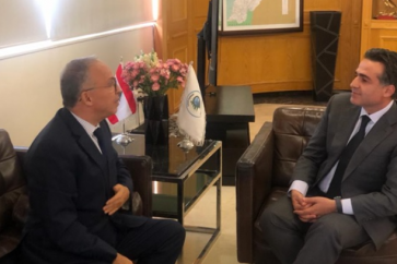 علي حمية استقبل سفير الجزائر
