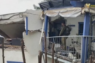 تدمير احد البيوت شمال فلسطين بصاوريخ المقاومة الاسلامية