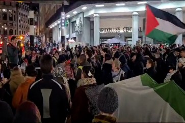 تظاهرة في بلجيكا دعما لغزة