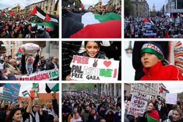 مظاهرات دولية دعما لغزة